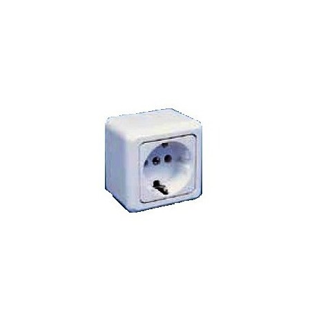 Base de enchufe schuko de superficie 6711.790 de Coma