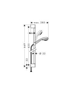 Set de ducha Crometta 85 Vario 27763000 de Hansgrohe 2