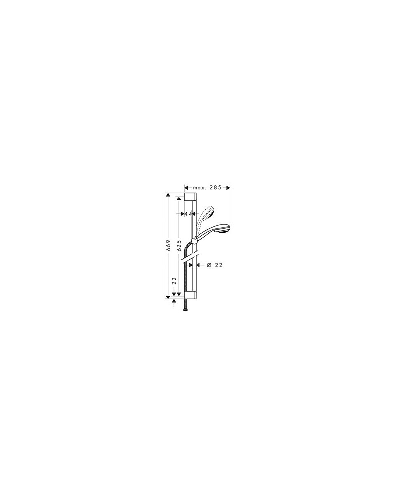 Set de ducha Crometta 85 Vario 27763000 de Hansgrohe
