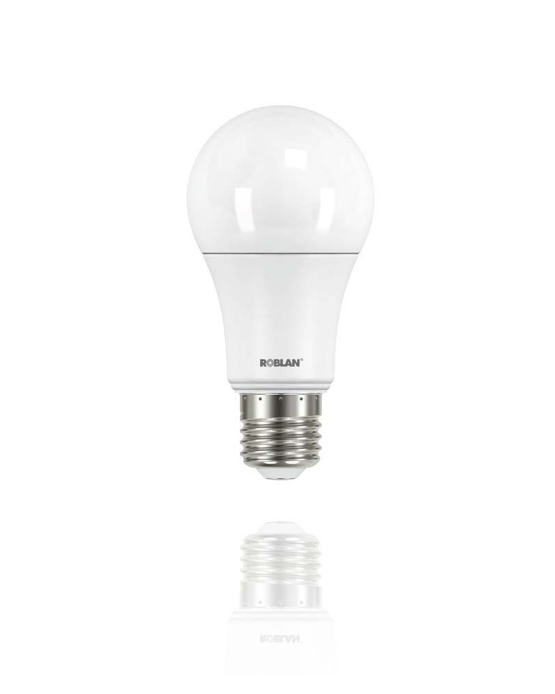 Bombilla Led clásica 9W E27 810Lm 3K. Marca ROBLAN