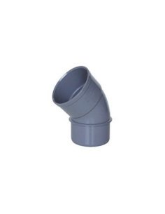 Coude Crearplast en PVC gris - Femelle-Femelle - 45° - 32 - Inhogar 2