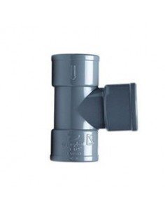 Crearplast Femelle Femelle Femelle Greffe en PVC gris 32 - à 87º. - Inhogar