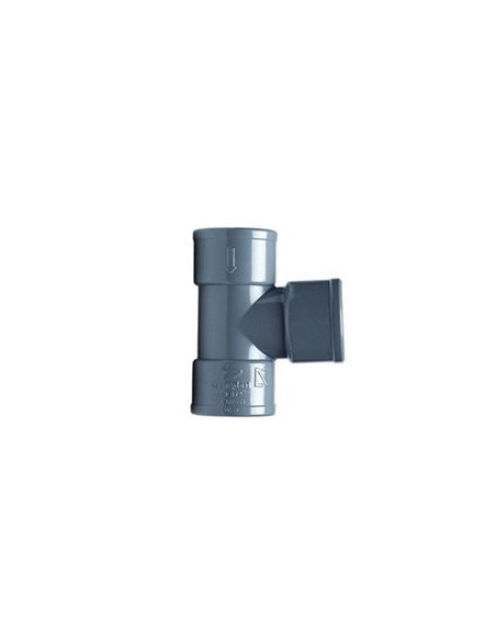Crearplast Femelle Femelle Femelle Greffe en PVC gris 32 - à 87º. - Inhogar