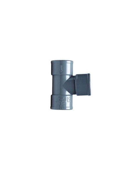 Crearplast Femelle Femelle Femelle Greffe en PVC gris 32 - à 87º. - Inhogar