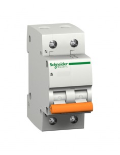 Interruptor automático para vivienda, bipolar de Schneider