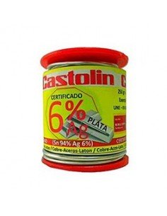 Castolin 6% argent 2,0mm 250gr 3060RTE bobine d'étain - Inhogar
