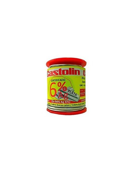 Castolin 6% argent 2,0mm 250gr 3060RTE bobine d'étain - Inhogar