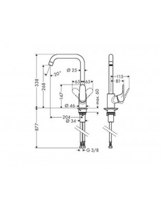 Grifo de fregadero Focus 31820000 de Hansgrohe 2