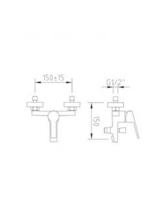 Grifo de bañera C1 99677 de CABEL ONE 2