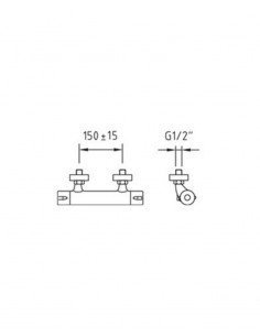 Grifo de ducha termostático CABELTERM 98875 de Cabel 2