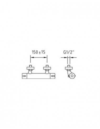 Grifo de ducha termostático CABELTERM 98875 de Cabel
