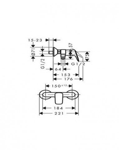 Grifo de ducha Logis 71600000 de Hansgrohe