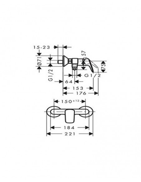 Grifo de ducha Logis 71600000 de Hansgrohe Grifo de ducha Logis 71600000 de Hansgrohe