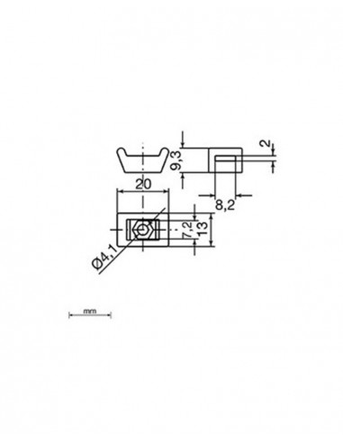 Base atornillable Unex 1243 Bolsa de 100 unidades