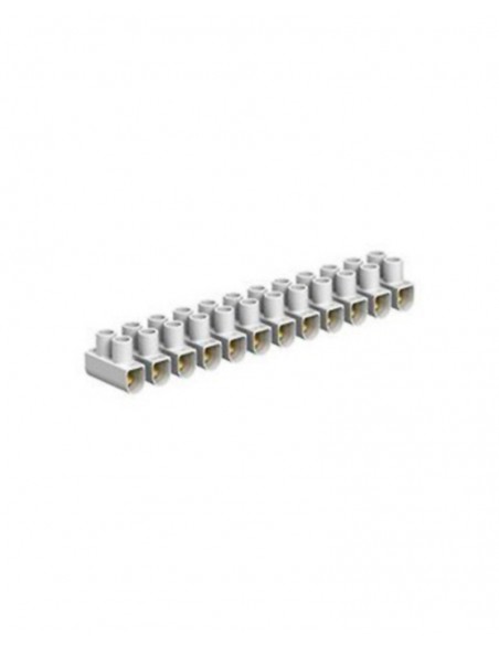 Regleta de conexión 4 mm blanca