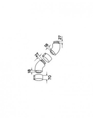Juego 2 codos 60/100 X 45º para calderas de condensación de Vaillant