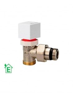 Llave escuadra de 1/2"termostatizable para radiador con bicono de Orkli