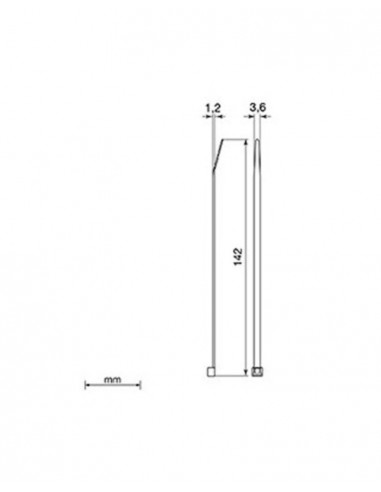 Brida gris Unex 2233-3. 3.6mm x 142mm. Bolsa 100unds.