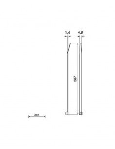 Brida gris Unex 2247-3. 4.8mm X 287mm. Bolsa 100unds. 2