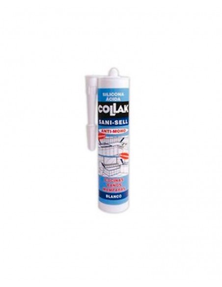 Silicona ácida blanca 300ml Sani-Sell de Collak Silicona ácida blanca 300ml Sani-Sell de Collak