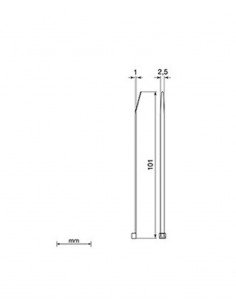 Brida negra Unex 2221-0. 2.5mm x 101mm. Bolsa 200unds. 2
