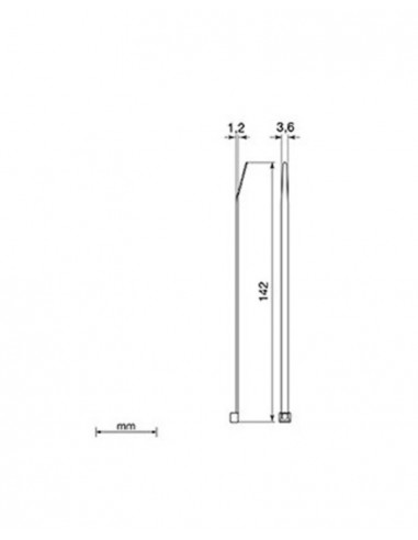 Brida blanca Unex 2233. 3.6mm x 142mm. Bolsa 100unds.