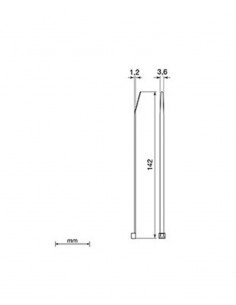 Brida negra Unex 2233-0. 3.6mm x 142mm. Bolsa 100unds. 2