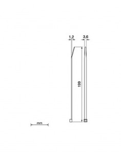 Brida blanca Unex 2235. 3.6mm x 199mm. Bolsa 100unds. 2