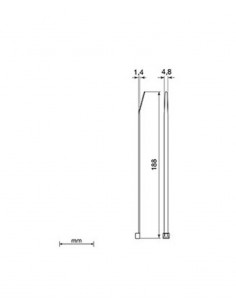 Brida blanca Unex 2244. 4.8mm x 188mm. Bolsa 100unds. 2