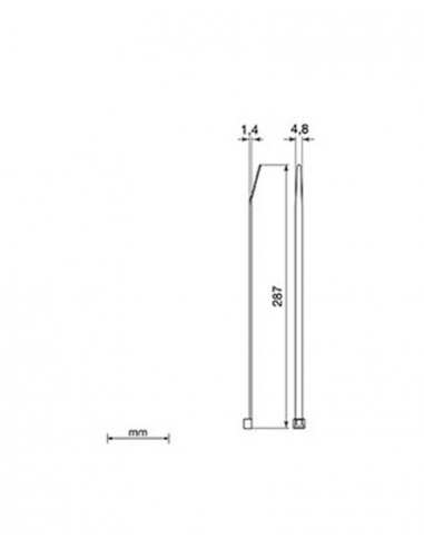 Brida negra Unex 2247-0. 4.8mm x 287mm. Bolsa 100unds.