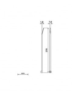Brida negra Unex 2273-0. 7.6mm x 376mm. Bolsa 100unds. 2