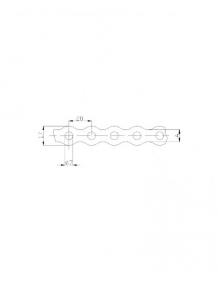Cinta perforada acero galvanizado (10m. ) de Apolo