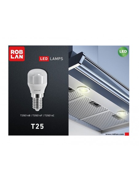Bombilla led para neveras 1.8W 2700K T25E14C de Roblan