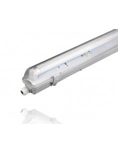 Boîtier étanche pour tube LED Roblan T8 : 1 tube - 120cmt - Inhogar