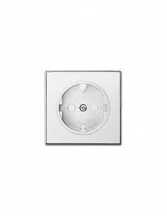 Tapa enchufe schuko Serie Sky de Niessen blanco