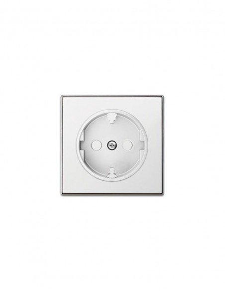 Tapa enchufe schuko Serie Sky de Niessen blanco