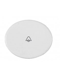 Bouton poussoir de sonnette blanc 5504BL Niessen série Tacto
