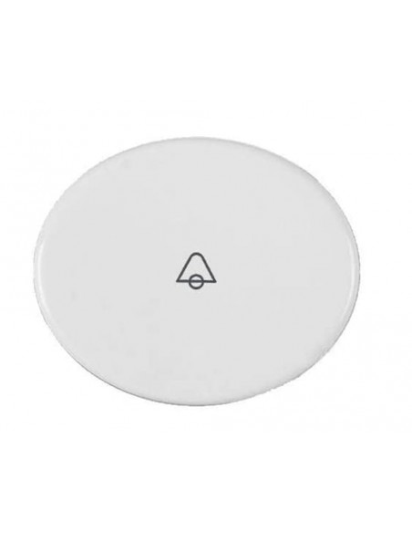 Bouton poussoir de sonnette blanc 5504BL Niessen série Tacto - Inhogar