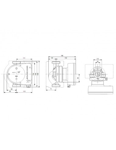 Bomba circuladora para calefacción Magna1 180 de Grundfos