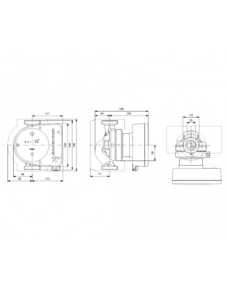 Bomba circuladora para calefacción Magna1 180 de Grundfos Bomba circuladora para calefacción Magna1 180 de Grundfos