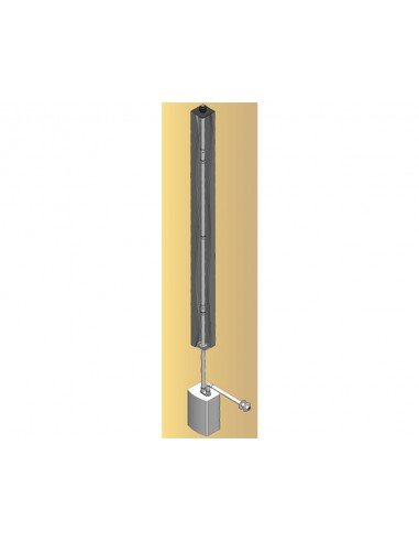 Abrazadera de aluminio con tornillo para tubo de Dinak