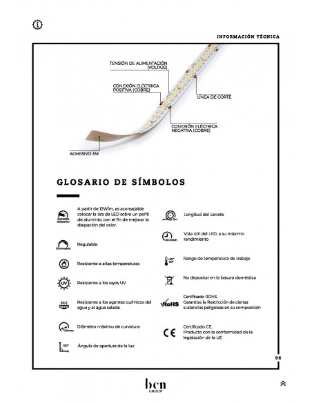 Tira Led  de 5 metros 24V IP20 de Ecolux Tira Led  de 5 metros 24V IP20 de Ecolux