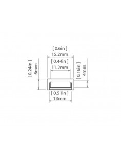 Perfil de superficie para tira led de Klus 2