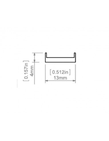 Difusor para perfiles Led HS de Klus