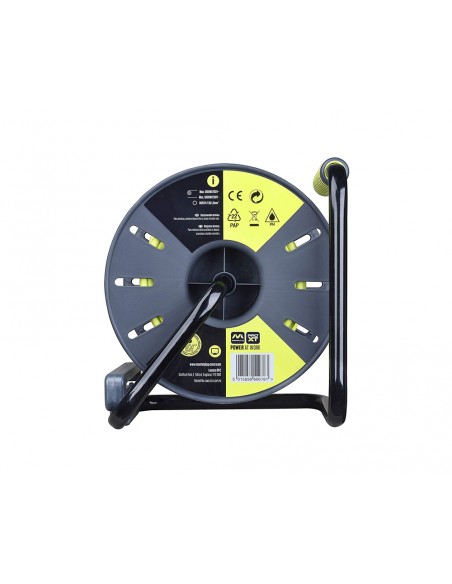 Enrollacable alargador de 25metros 3 enchufes Schuko IP44 16A de Luceco Enrollacable alargador de 25metros 3 enchufes Schuko IP44 16A de Luceco