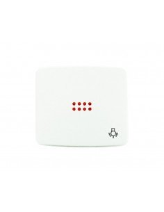 Niessen Arco Series couvercle de bouton-poussoir de lumière avec viseur - Alpine White - Inhogar