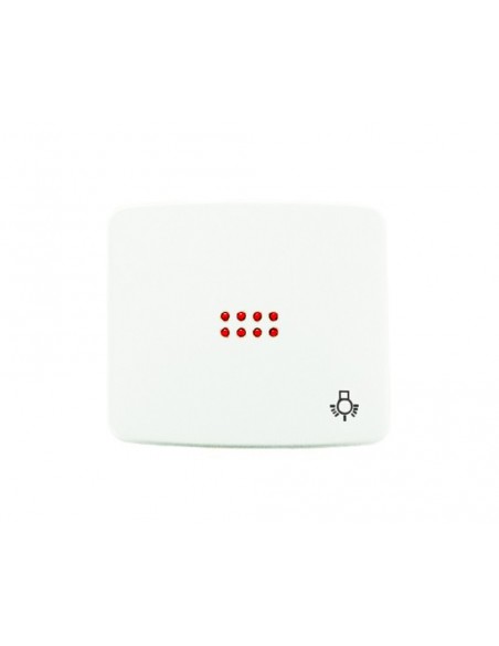 Niessen Arco Series couvercle de bouton-poussoir de lumière avec viseur - Alpine White - Inhogar