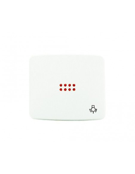 Niessen Arco Series couvercle de bouton-poussoir de lumière avec viseur - Alpine White - Inhogar